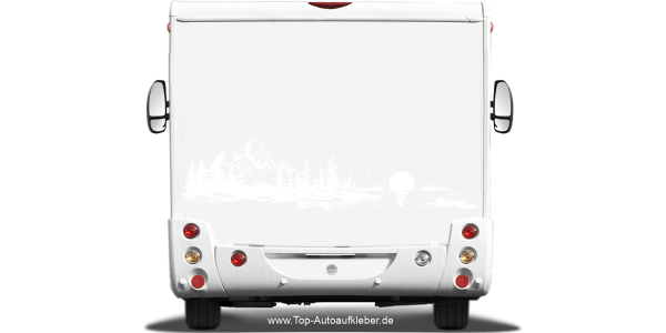 Preview: Camper Aufkleber Landschaft mit Bergsee Preview: Camper Aufkleber Landschaft mit Bergsee