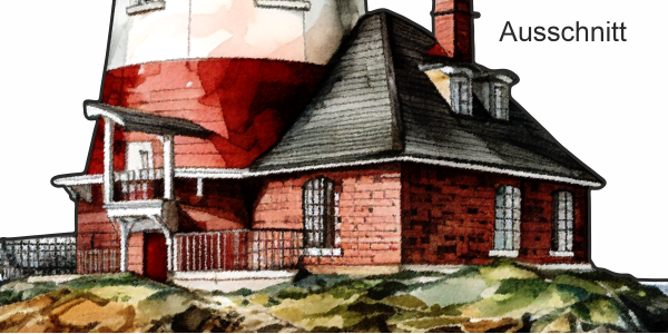 Preview: Camper Aufkleber Leuchtturm