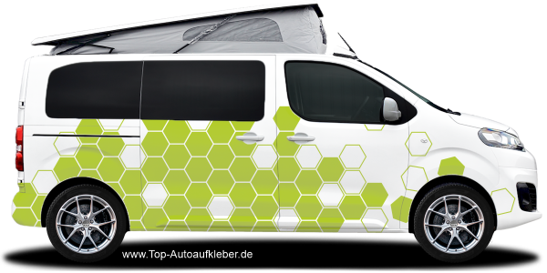 Camper Aufkleber Polygon