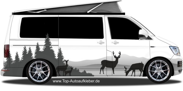 Preview: Caravan Aufkleber Rotwild in den Bergen | Set für beide Fahrzeugseiten Preview: Caravan Aufkleber Rotwild in den Bergen | Set für beide Fahrzeugseiten