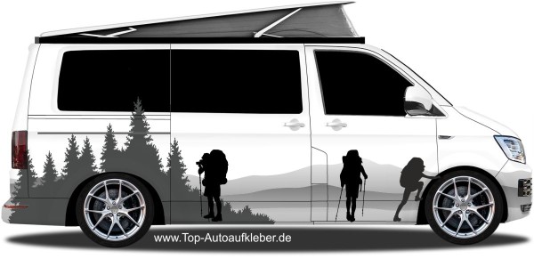 Preview: Womo Aufkleber Wanderer in den Alpen | Set für beide Fahrzeugseiten Preview: Womo Aufkleber Wanderer in den Alpen | Set für beide Fahrzeugseiten