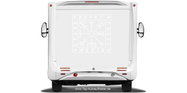 Preview: Camper Aufkleber Wegkompass der Wikinger Preview: Camper Aufkleber Wegkompass der Wikinger
