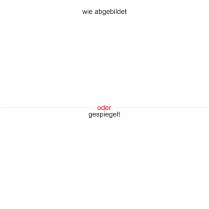 Preview: Camper Sticker Geometrische Bergkette Preview: Camper Sticker Geometrische Bergkette - Ansicht Ausrichtung und Farbauswahl