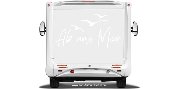 Preview: Camperaufkleber Ab ans Meer Preview: Camperaufkleber Ab ans Meer