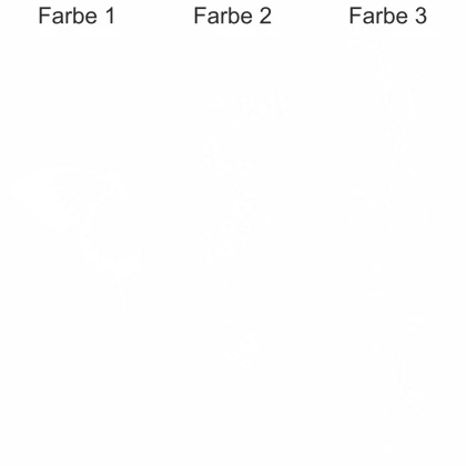 Camperaufkleber Blütenzauber und Schmetterling | Ansicht Farbauswahl