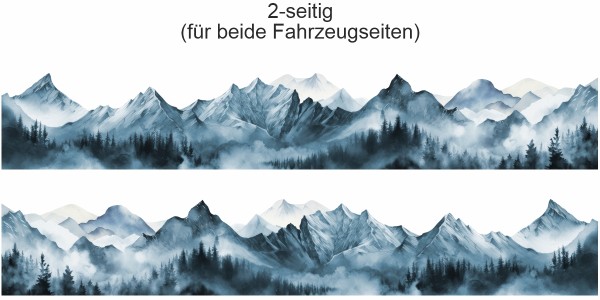 Preview: Campervan Aufkleber Eisige Winterlandschaft | Set für beide Fahrzeugseiten Preview: Campervan Aufkleber Eisige Winterlandschaft | Set für beide Fahrzeugseiten
