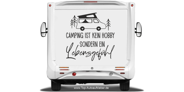 Preview: Camperaufkleber Lebensgefühl