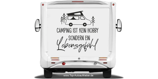 Camperaufkleber Lebensgefühl