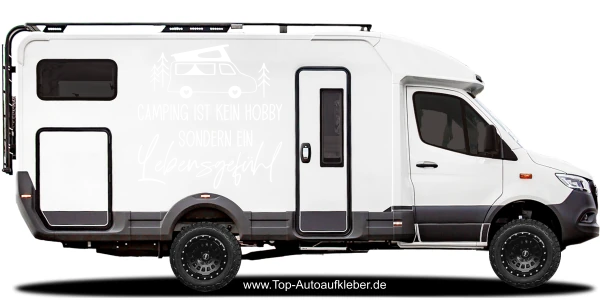 Camperaufkleber Lebensgefühl
