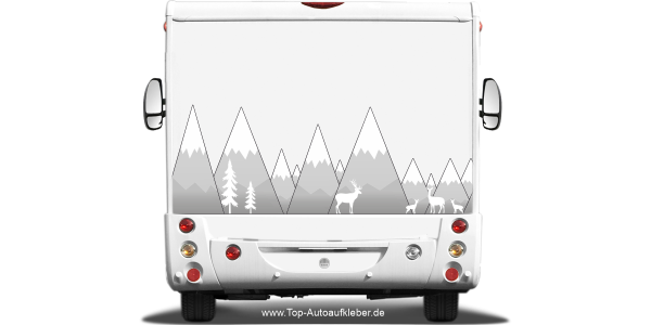 Preview: Camperaufkleber Modernes Bergmassiv Preview: Camperaufkleber Modernes Bergmassiv