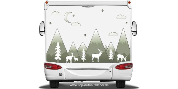 Preview: Camperaufkleber Modernes Bergmassiv Preview: Camperaufkleber Modernes Bergmassiv