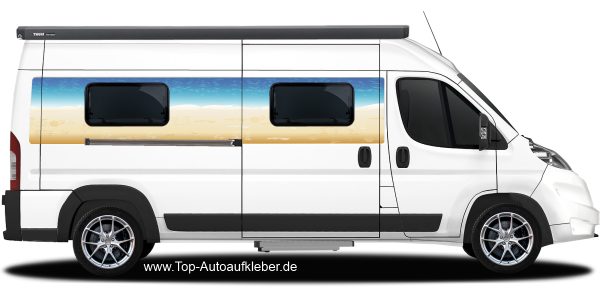 Preview: Camperaufkleber Sommerstrand | Set für beide Fahrzeugseiten Preview: Camperaufkleber Sommerstrand | Set für beide Fahrzeugseiten