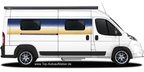 Preview: Camperaufkleber Strand | Set für beide Fahrzeugseiten Preview: Camperaufkleber Strand | Set für beide Fahrzeugseiten
