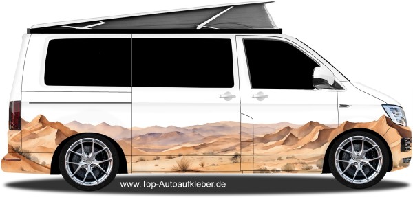 Preview: Camperaufkleber Wüstenlandschaft | Set für beide Fahrzeugseiten Preview: Camperaufkleber Wüstenlandschaft | Set für beide Fahrzeugseiten