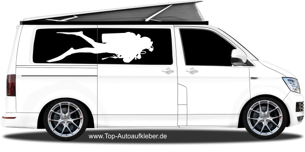 Preview: Camper Aufkleber Tauchen