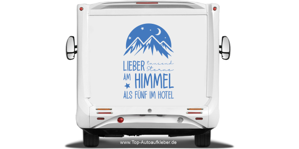 Preview: Campingaufkleber Tausend Sterne am Himmel Preview: Campingaufkleber Tausend Sterne am Himmel
