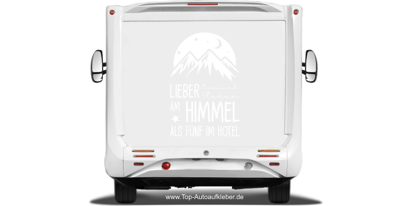 Preview: Campingaufkleber Tausend Sterne am Himmel Preview: Campingaufkleber Tausend Sterne am Himmel