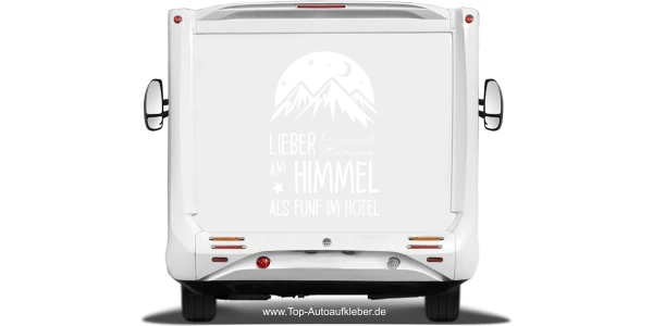 Campingaufkleber Tausend Sterne am Himmel
