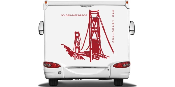 Wohnmobilaufkleber Golden Gate Bridge