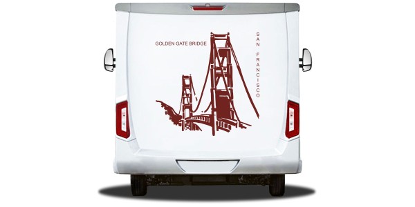 Wohnmobilaufkleber Golden Gate Bridge