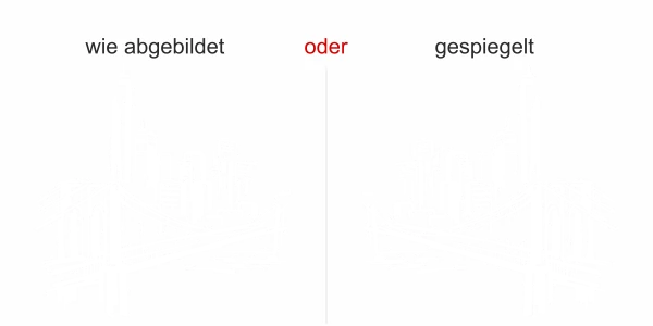 Wohnmobilaufkleber Skyline New York - Ansicht Ausrichtung und Farbauswahl