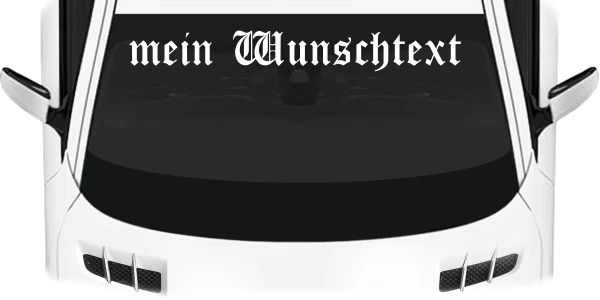 Heckscheibenaufkleber Wunschtext | 16
