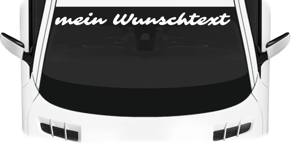 Heckscheibenaufkleber Wunschtext | 8