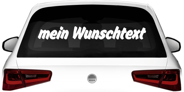 Heckscheibenaufkleber Wunschtext | 13