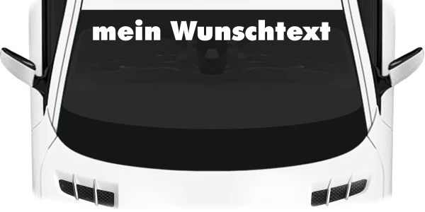 Heckscheibenaufkleber Wunschtext | 24