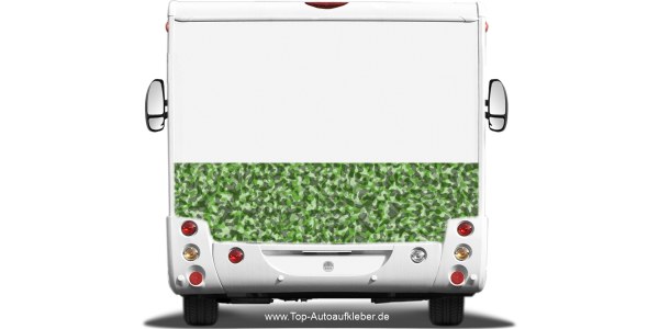 Aufkleber für Reisemobil mit Camouflage Muster