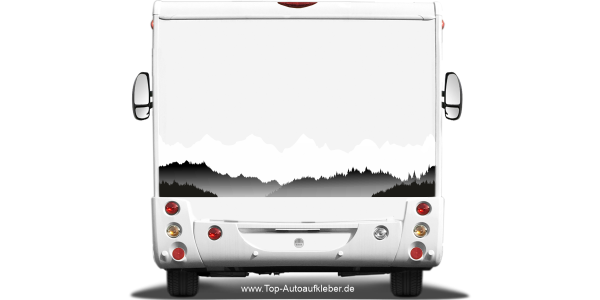 Preview: Wohnmobil Klebefolie Gebirgslandschaft Preview: Wohnmobil Klebefolie Gebirgslandschaft