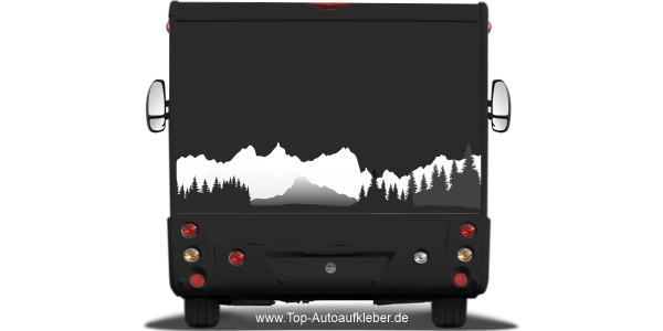 Preview: Dekor Wohnmobil Gebirge und Wald Preview: Dekor Wohnmobil Gebirge und Wald