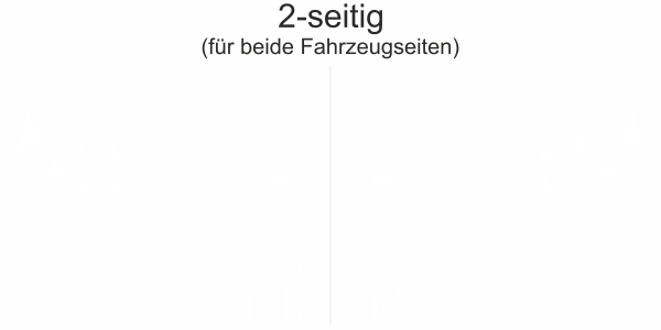 Preview: Design Pusteblume mit Vogelschwarm | Set für beide Fahrzeugseiten