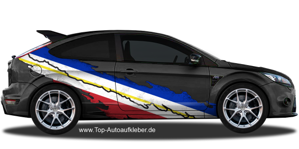Preview: Flagge Mecklenburg Vorpommern | Autosticker für beide Fahrzeugseiten Preview: Flagge Mecklenburg Vorpommern | Autosticker für beide Fahrzeugseiten
