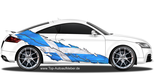 Preview: Flagge Schottland | Autoaufkleber Set für beide Fahrzeugseiten