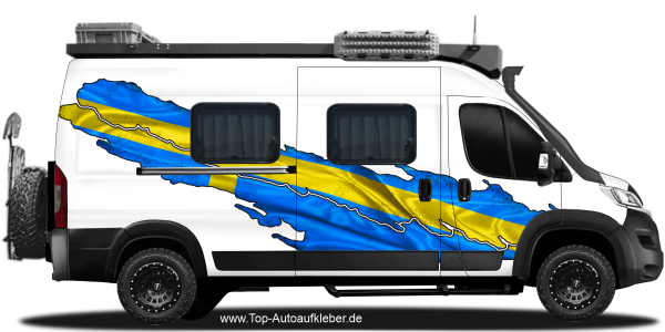 Preview: Autoaufkleber Schwedische Flagge | Set für beide Fahrzeugseiten Preview: Autoaufkleber Schwedische Flagge | Set für beide Fahrzeugseiten