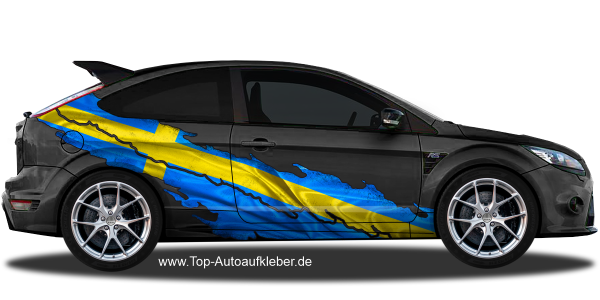 Preview: Autoaufkleber Schwedische Flagge | Set für beide Fahrzeugseiten Preview: Autoaufkleber Schwedische Flagge | Set für beide Fahrzeugseiten