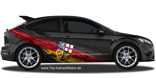Preview: Flagge vom Saarland als Autoaufkleber | Set für beide Fahrzeugseiten Preview: Flagge vom Saarland als Autoaufkleber | Set für beide Fahrzeugseiten