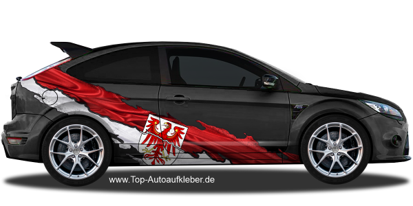 Preview: Flagge von Brandenburg als Autoaufkleber | Set für beide Fahrzeugseiten Preview: Flagge von Brandenburg als Autoaufkleber | Set für beide Fahrzeugseiten