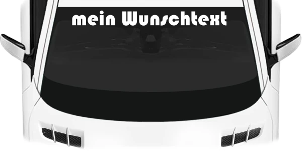 Heckscheibenaufkleber Wunschtext | 19