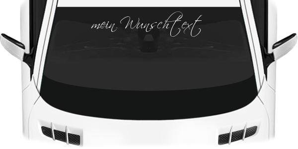 Preview: Heckscheibendekor Wunschtext Nr. 2