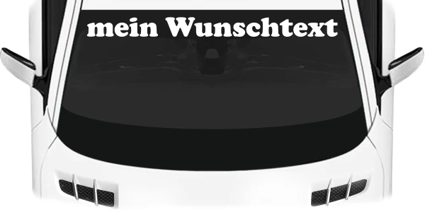Heckscheibenaufkleber Wunschtext | 21