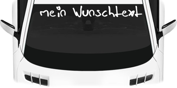 Preview: Scheibensticker Wunschtext Nr. 6