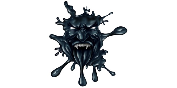 Preview: Haubenaufkleber Black Devil