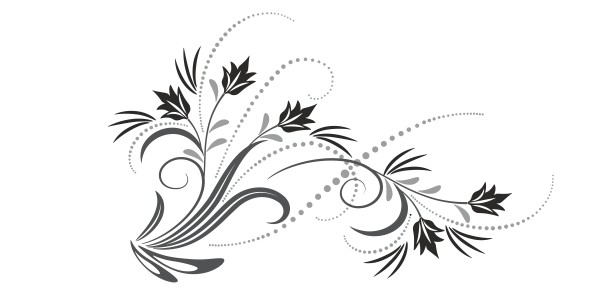 Motorhaubenaufkleber Blumenornament