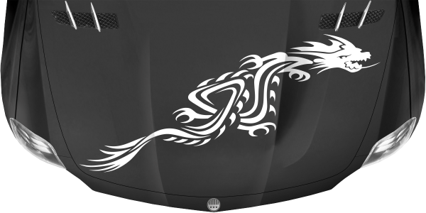 Preview: Haubenaufkleber Drache Ophiuchus Preview: Haubenaufkleber Drache Ophiuchus