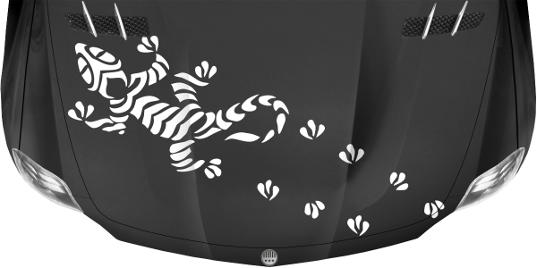 Preview: Haubenaufkleber Echse