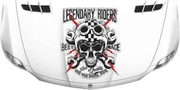 Preview: Haubenaufkleber Legendary Riders Preview: Haubenaufkleber Legendary Riders