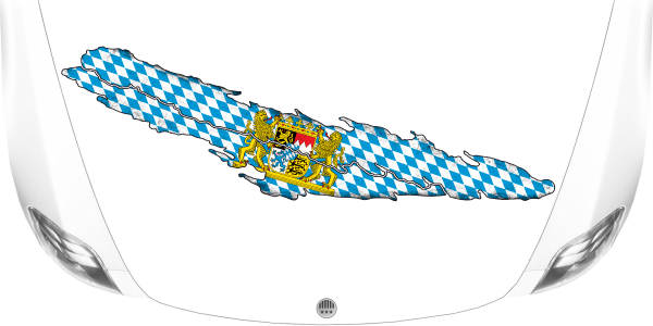Preview: Heckaufkleber Fahne von Bayern Preview: Heckaufkleber Fahne von Bayern