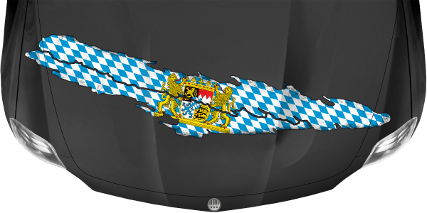 Preview: Heckaufkleber Fahne von Bayern Preview: Heckaufkleber Fahne von Bayern